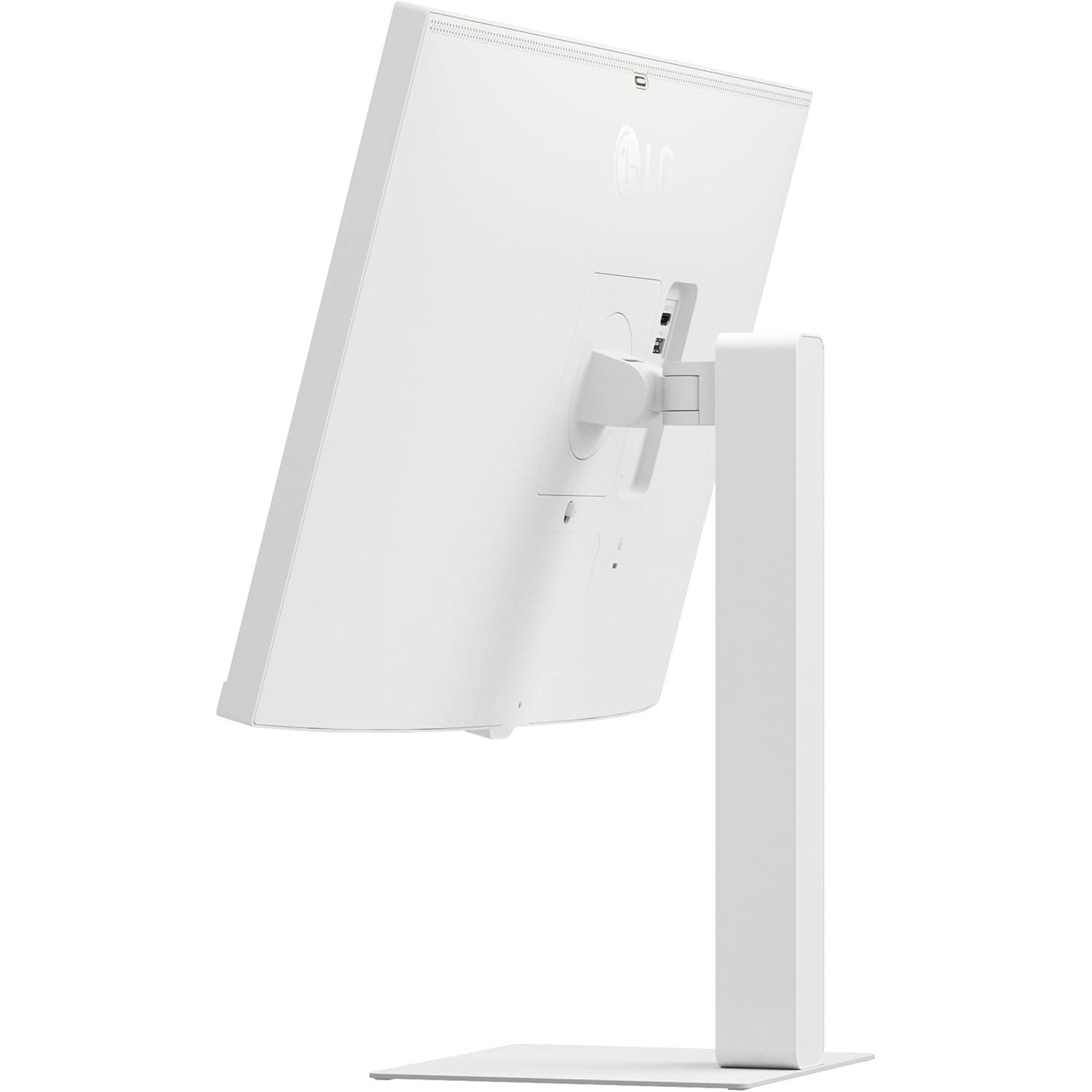A large main feature product image of LG 27U730SA-W - 27" 4K 2160p 60Hz IPS Smart Monitor with webOS