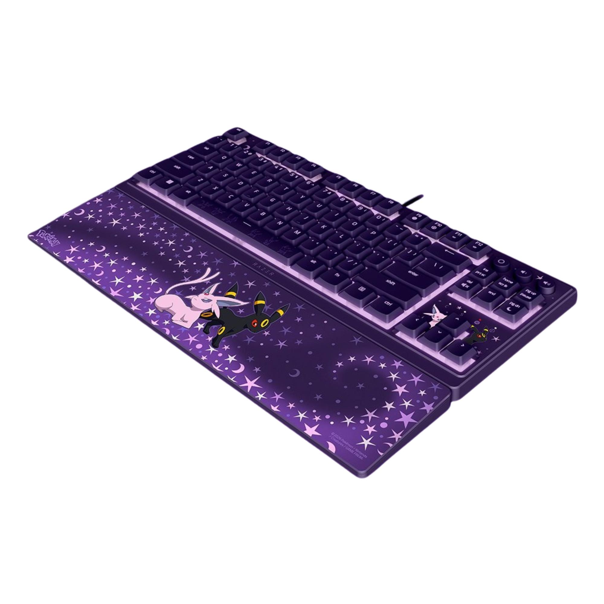 A large main feature product image of Razer Ornata V3 Tenkeyless - Low Profile Gaming Keyboard - US Layout - Espeon/Umbreon Edition