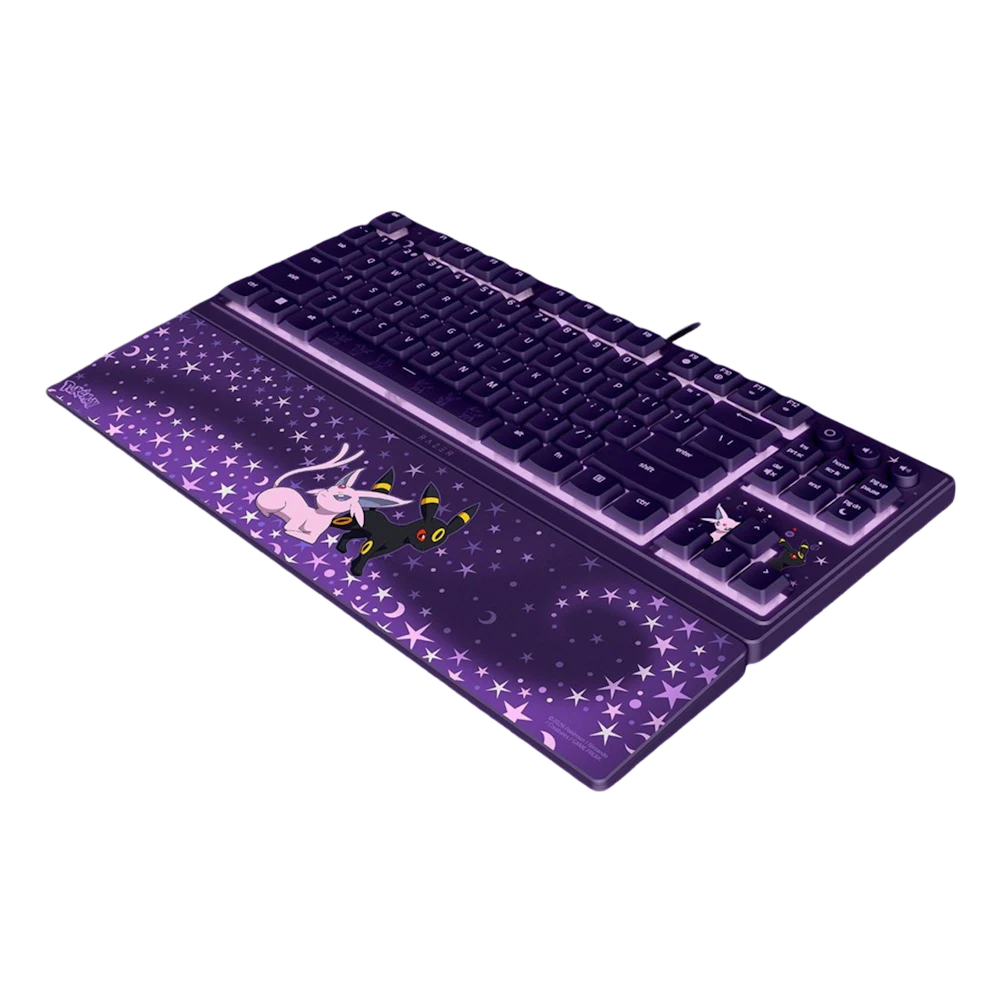 A large main feature product image of Razer Ornata V3 Tenkeyless - Low Profile Gaming Keyboard - US Layout - Pokémon Espeon/Umbreon Edition