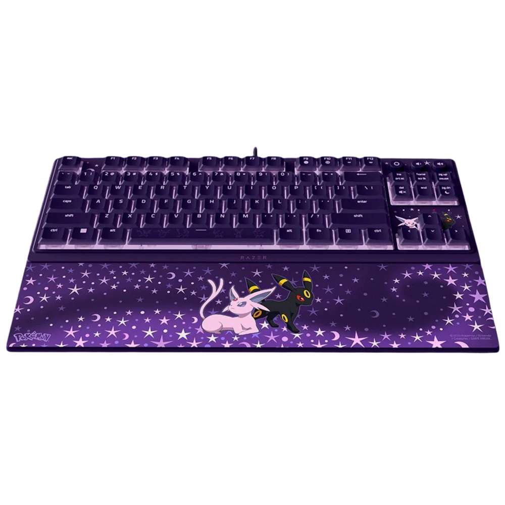 A large main feature product image of Razer Ornata V3 Tenkeyless - Low Profile Gaming Keyboard - US Layout - Pokémon Espeon/Umbreon Edition
