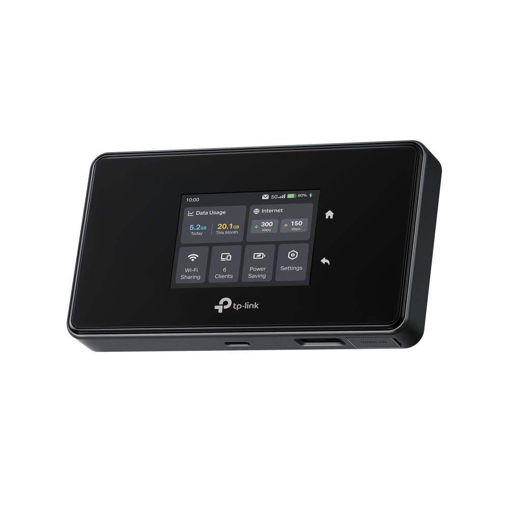 A large main feature product image of TP-Link M8550 5G AXE3600 Mobile Wi-Fi Router