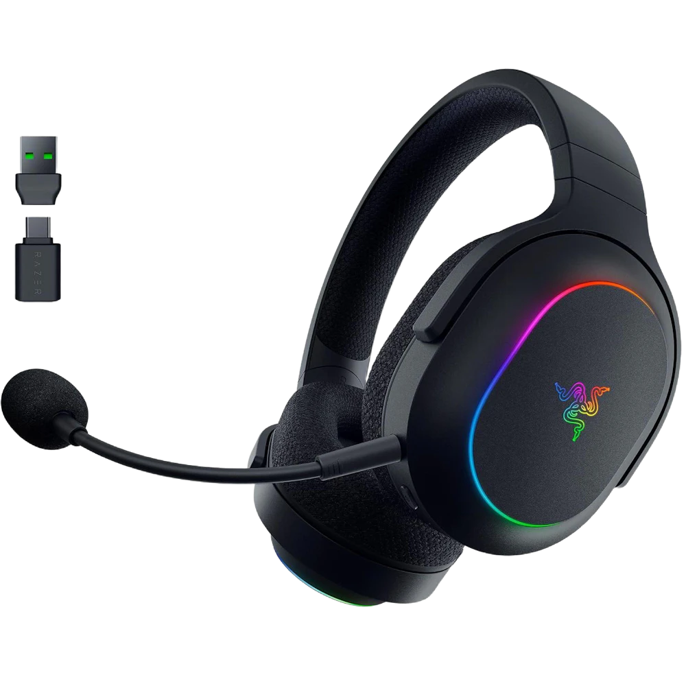 A large main feature product image of Razer Barracuda X Chroma - Wireless Multi-Platform Gaming and Mobile Headset - Black
