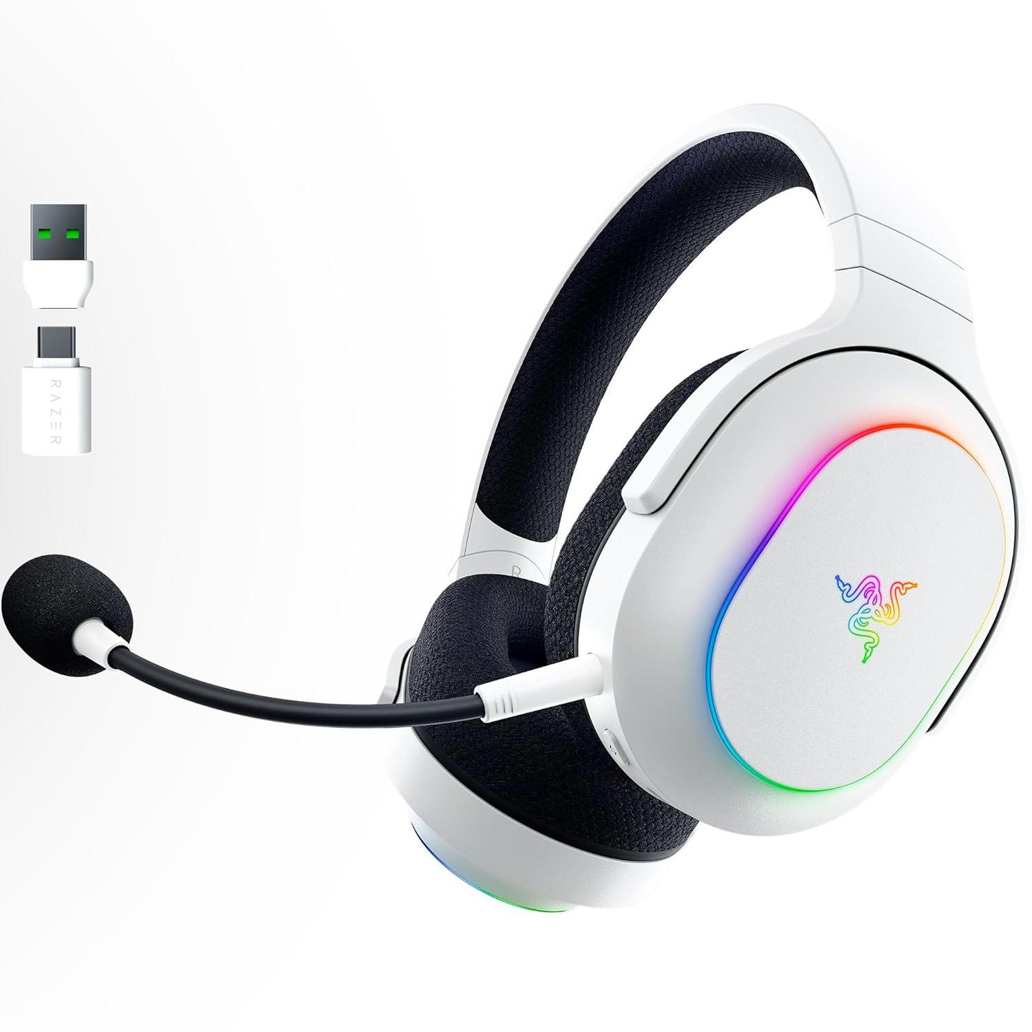 A large main feature product image of Razer Barracuda X Chroma - Wireless Multi-Platform Gaming and Mobile Headset - White