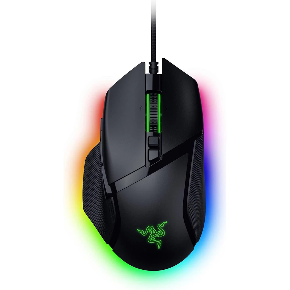 A large main feature product image of Razer Basilisk V3 35K - Ergonomic Wired Gaming Mouse