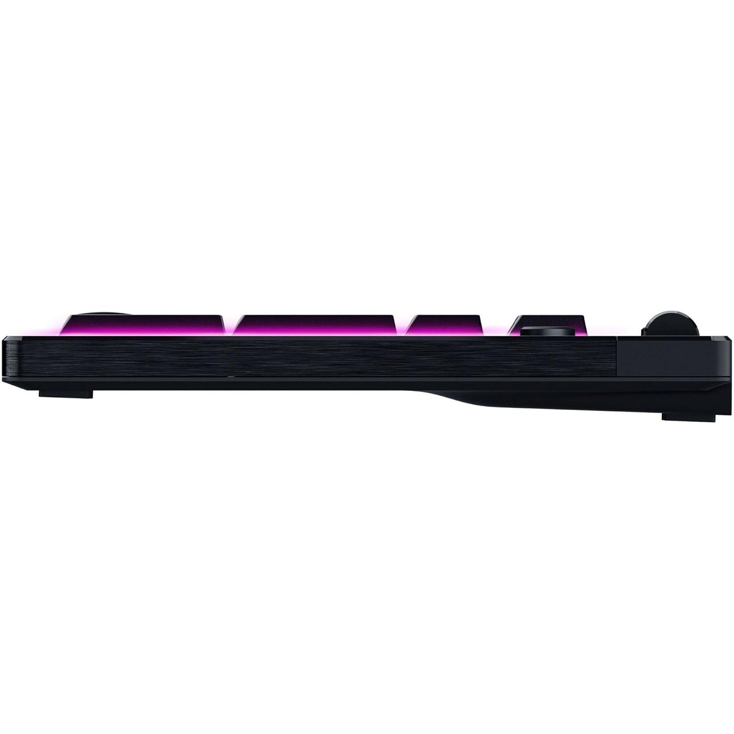 A large main feature product image of Razer BlackWidow V4 Low-profile HyperSpeed - Wireless Low-Profile Mechanical Gaming Keyboard (Yellow Linear Switch)