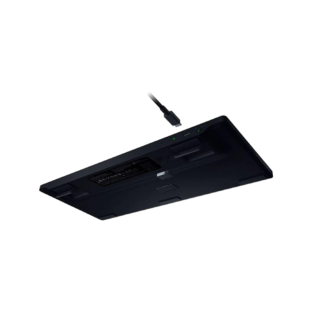 A large main feature product image of Razer BlackWidow V4 Low-profile Tenkeyless HyperSpeed - Wireless Low-profile Mechanical Gaming Keyboard (Yellow Linear Switch)