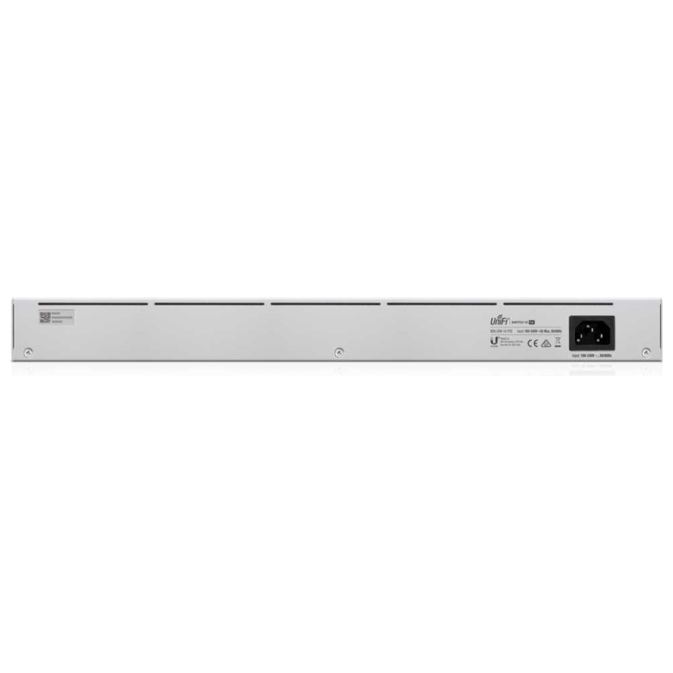 A large main feature product image of EX-DEMO Ubiquiti UniFi Standard 16-Port 1GbE Layer 2 PoE Switch