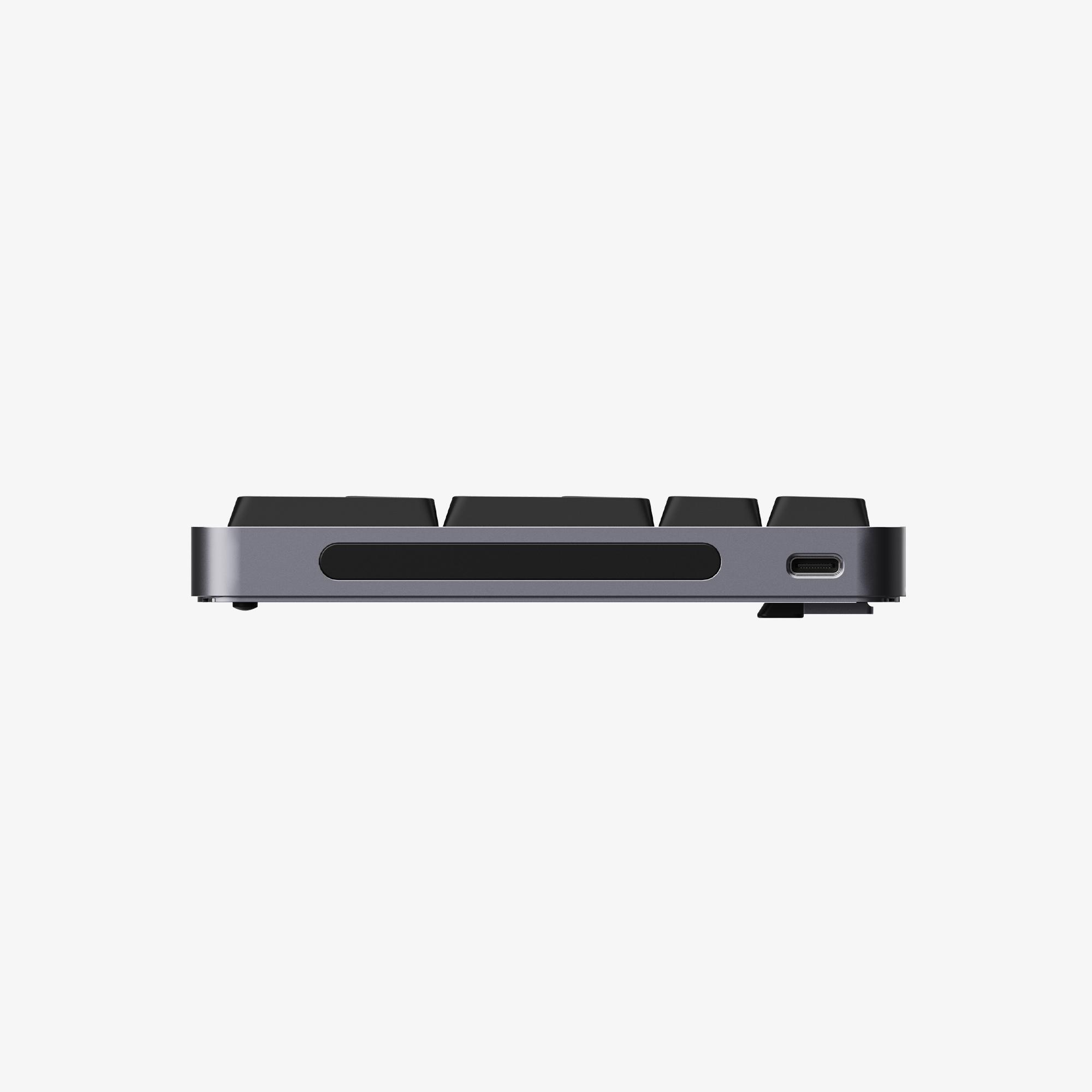 A large main feature product image of EX-DEMO Lofree FLOW 2 100 Low-Profile Hot-Swap VIA Wireless Mechanical Keyboard - Space Gray