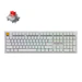 A product image of Keychron J5 QMK Wireless RGB Mechanical Keyboard - White (Red Switch)