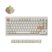 A product image of Keychron V1 Ultra 8K Wireless Custom Mechanical Keyboard - Retro (Silk POM Switch - Banana)