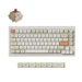 A product image of Keychron V1 Ultra 8K Wireless Custom Mechanical Keyboard - Retro (Silk POM Switch - Red)