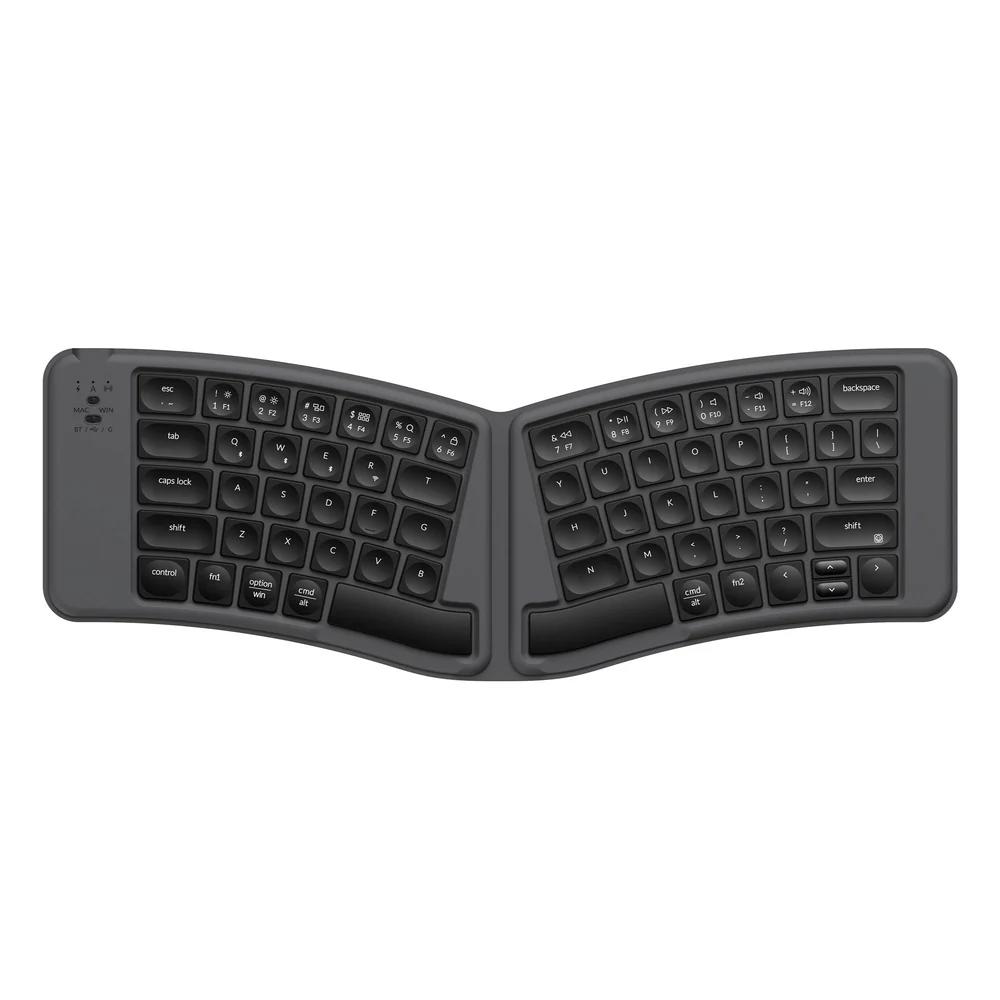 A large main feature product image of Keychron B11 Pro - Ultra-Slim Wireless Foldable Keyboard - Space Gray