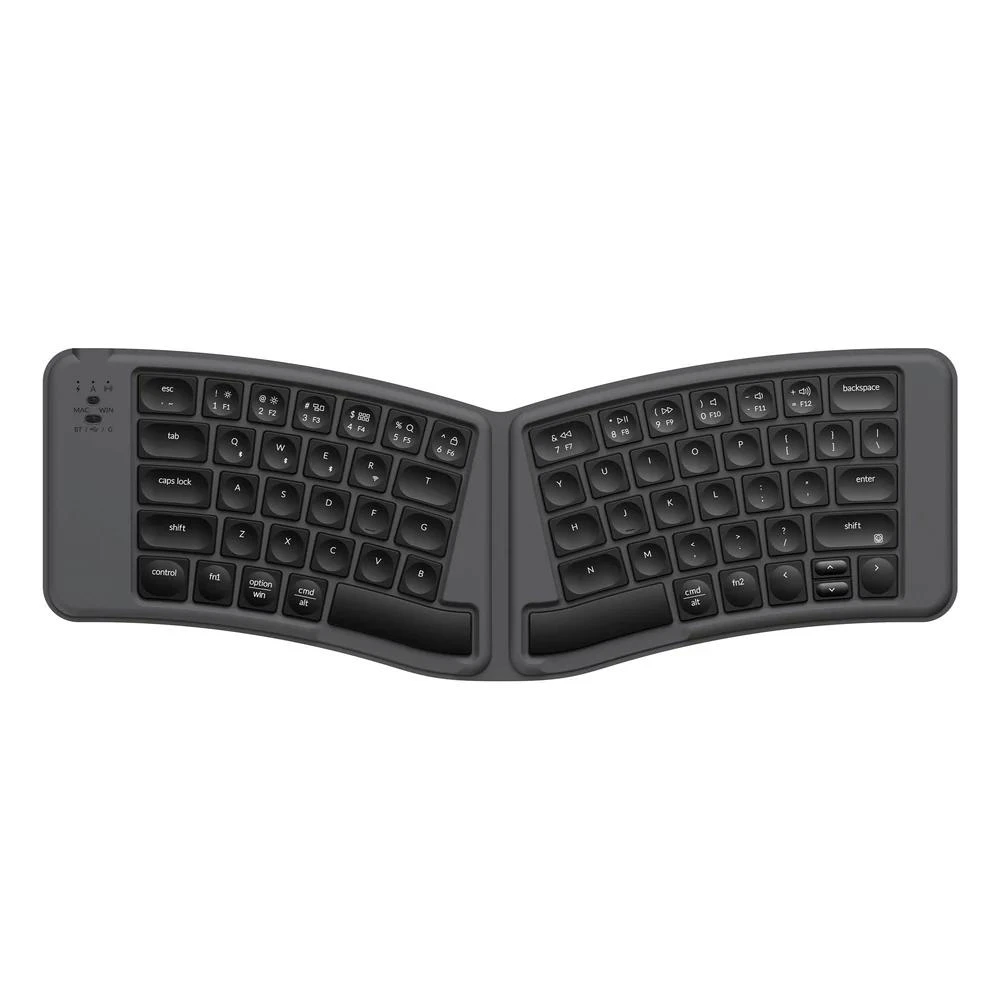 Keychron B11 Pro - Ultra-Slim Wireless Foldable Keyboard - Space Gray