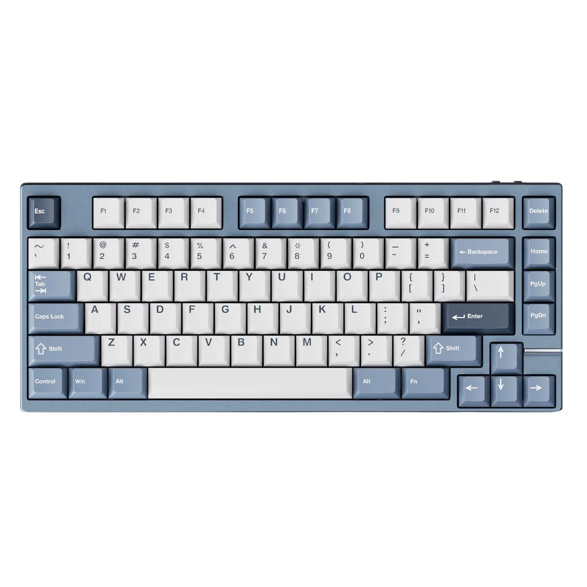 A large main feature product image of Qwertykeys x Neo Studio Neo75 Prebuilt Wireless Mechanical Keyboard (Anodized Slate Blue)