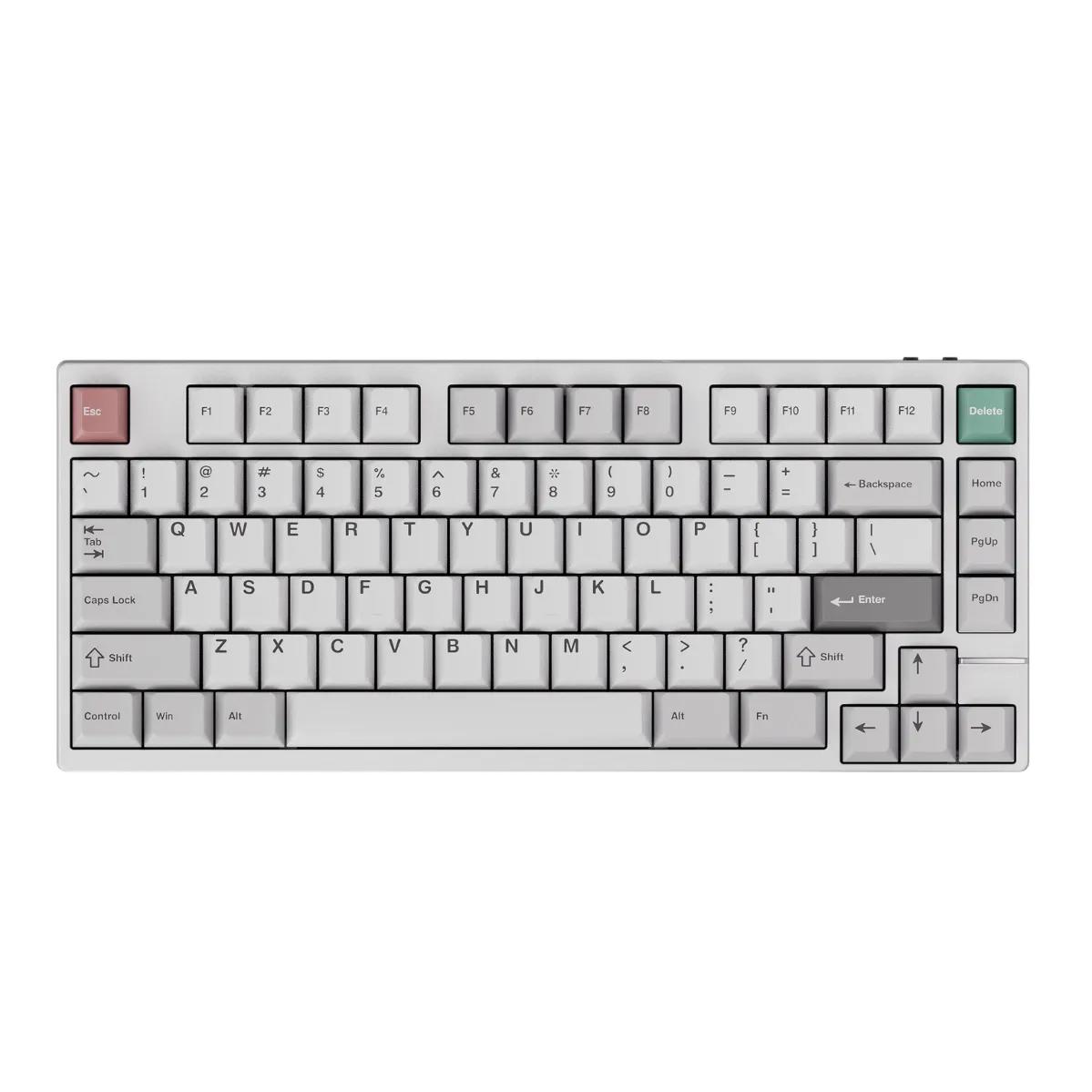 A large main feature product image of Qwertykeys x Neo Studio Neo75 Prebuilt Wireless Mechanical Keyboard (Spray-coated White)