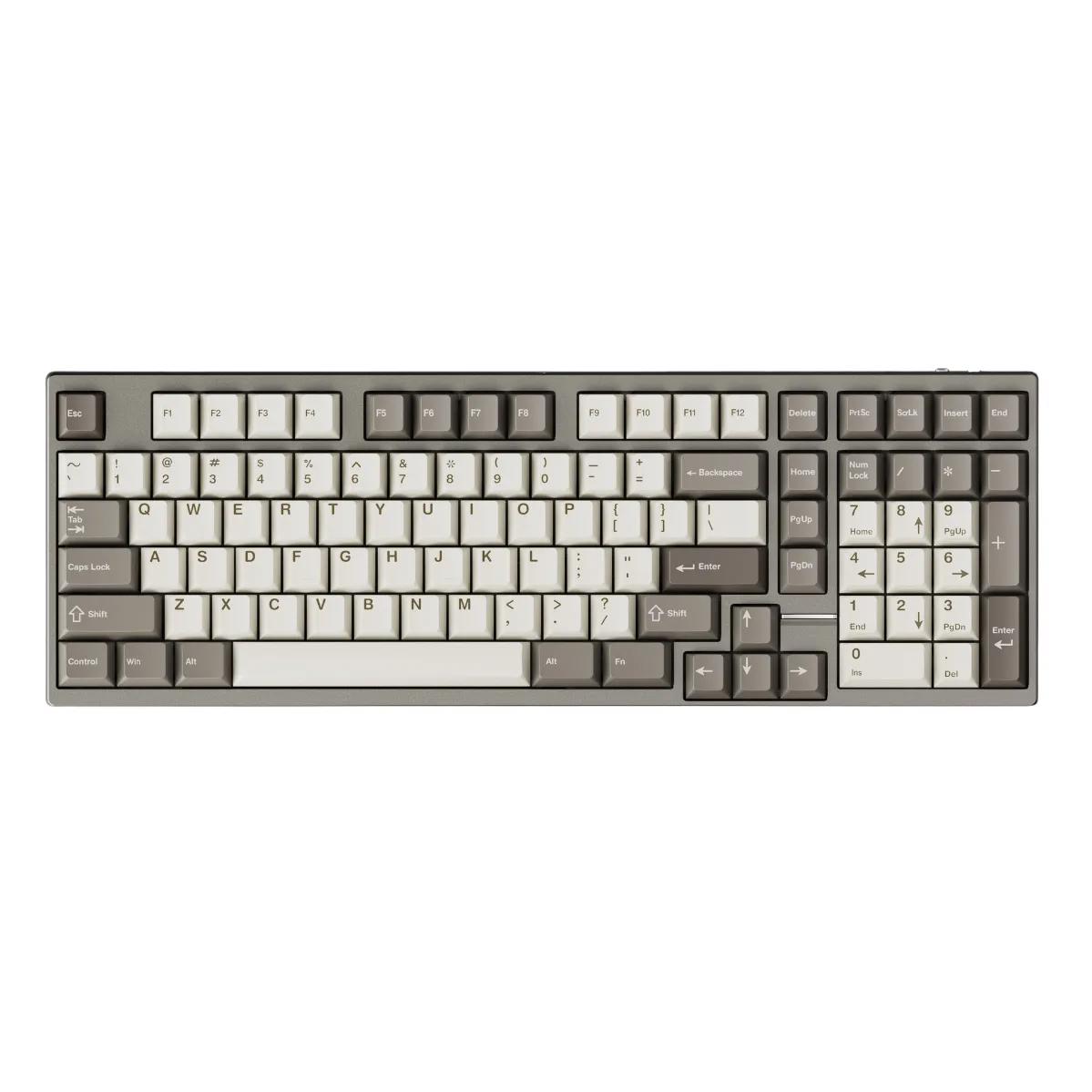 A large main feature product image of Qwertykeys x Neo Studio Neo98 Prebuilt Wireless Mechanical Keyboard (Anodized Taupe Grey)