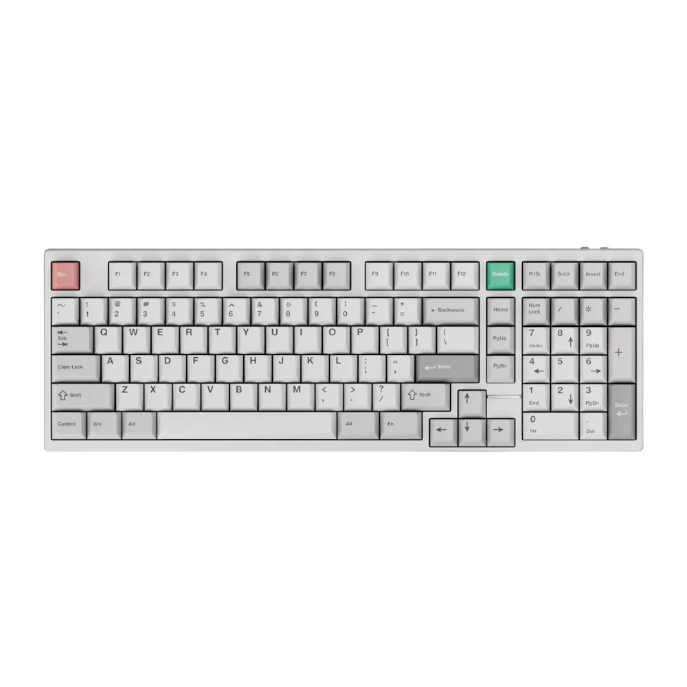 A large main feature product image of Qwertykeys x Neo Studio Neo98 Prebuilt Wireless Mechanical Keyboard (Spray-coated White)