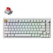 A product image of Keychron J2 QMK Wireless Mechanical Keyboard - White (Apex Red Switch)