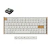 A product image of Keychron K3 HE Wireless Magnetic Switch Custom Keyboard - White (Keychron Ultra Fast Lime Low profile Magnetic Switch)