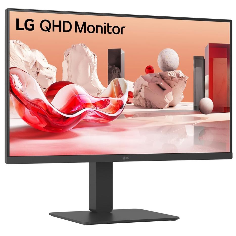 A large main feature product image of LG 27BA65QB-B - 27" 1440p 100Hz IPS Monitor with Daisy Chain