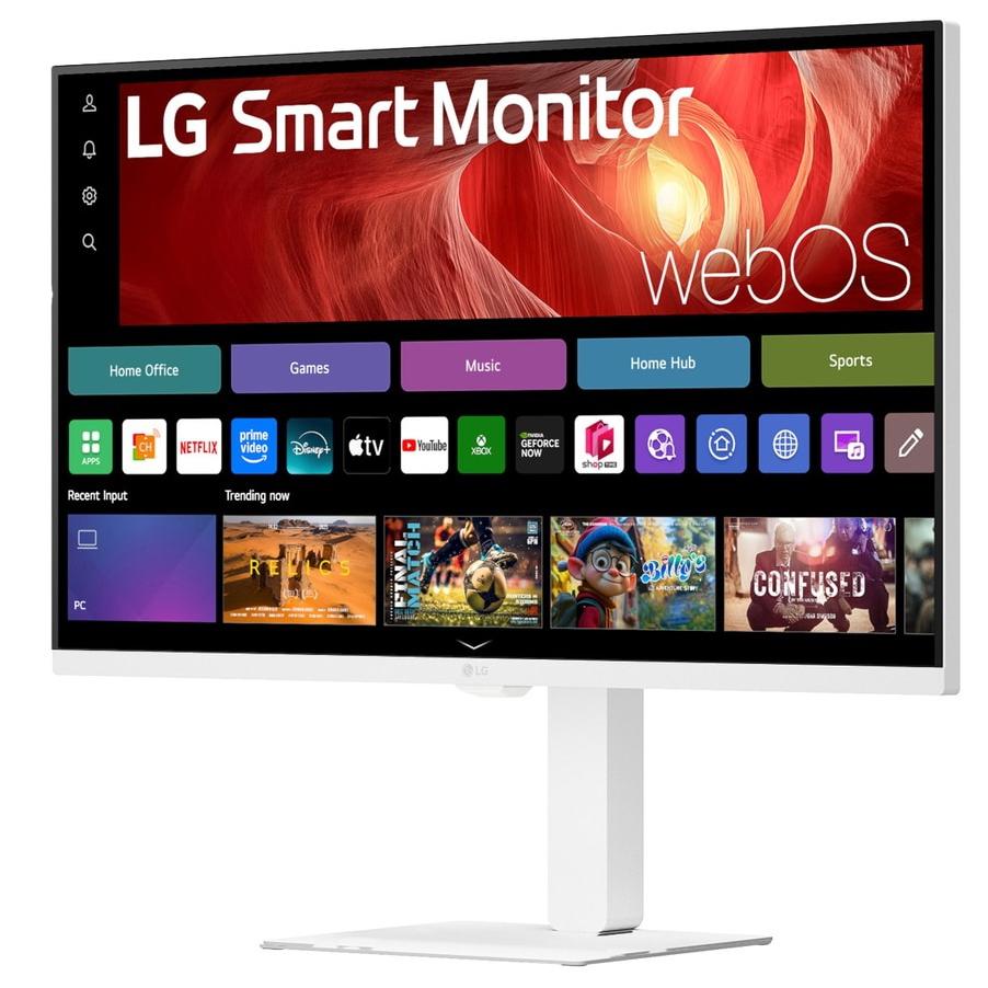A large main feature product image of LG 32U720SA-W - 32"  4K 2160p 60Hz VA Smart Monitor with webOS
