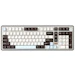 A product image of YUNZII B98 PRO QMK/VIA Hot-Swap Wireless Mechanical Keyboard - Coffee Brown (Candy Linear Switch)