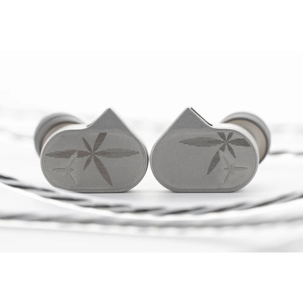 A large main feature product image of Moondrop LAN II POP Dynamic Wired IEM In-Ear Monitor Headphones - Silver