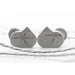 A product image of Moondrop LAN II POP Dynamic Wired IEM In-Ear Monitor Headphones - Silver
