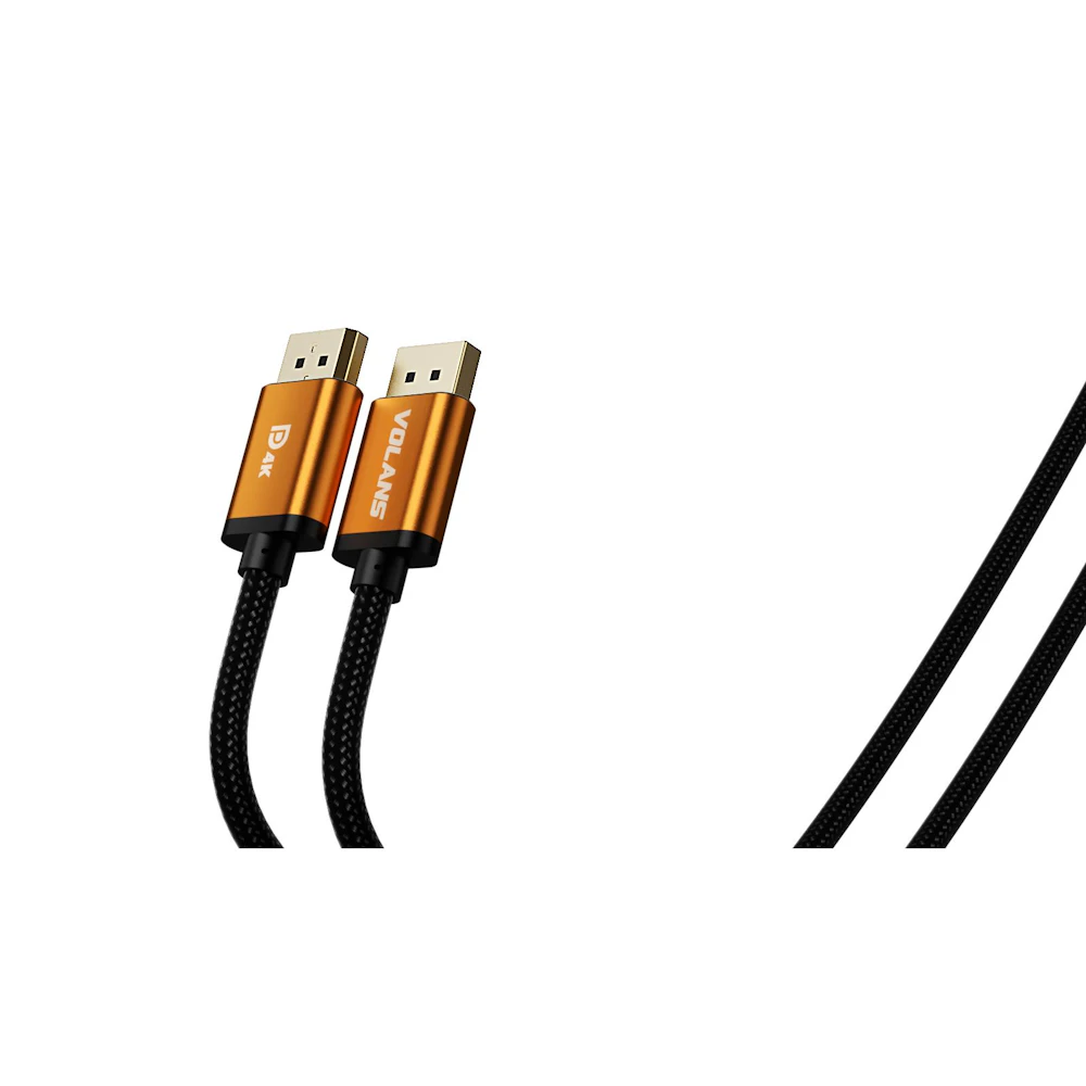 A large main feature product image of Volans Ultra 4K DP to DP Cable V1.2 - 5m