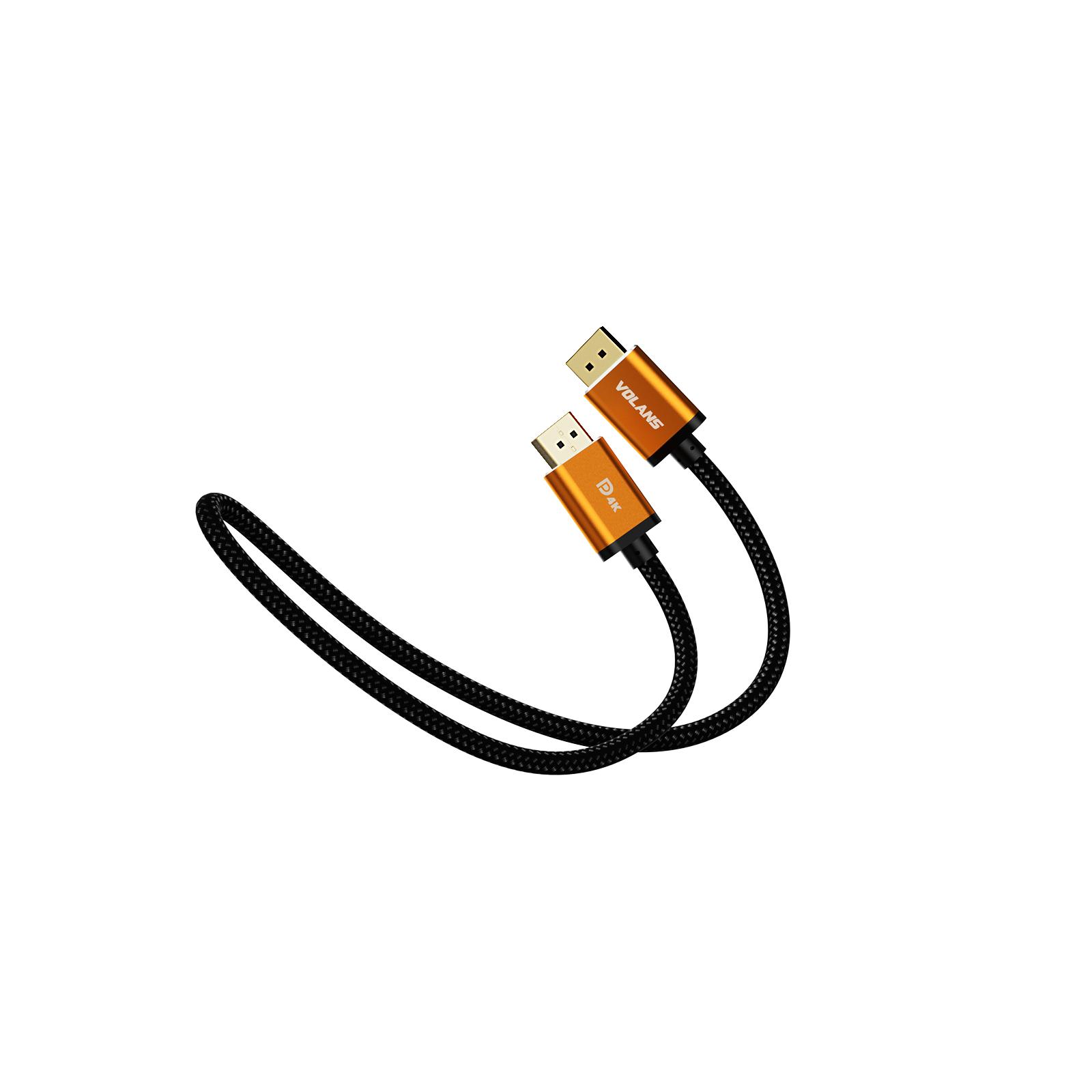 A large main feature product image of Volans Ultra 4K DP to DP Cable V1.2 - 5m