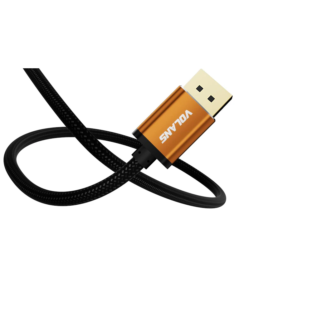 A large main feature product image of Volans Ultra 4K DP to DP Cable V1.2 - 2m