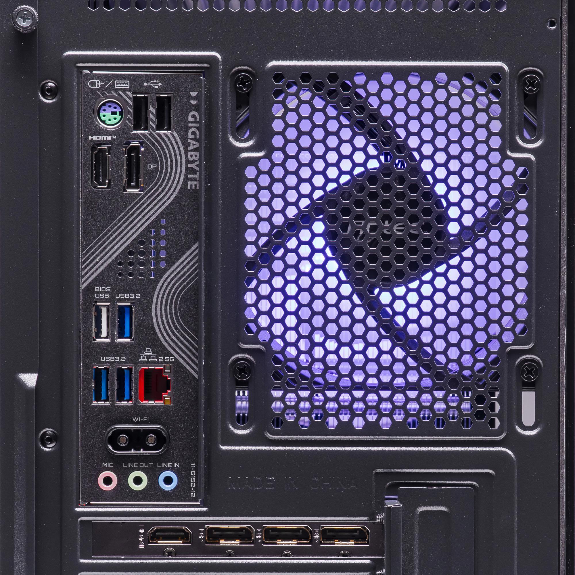 A large main feature product image of PLE Vector RTX 5060 Ti Prebuilt Ready To Go Gaming PC