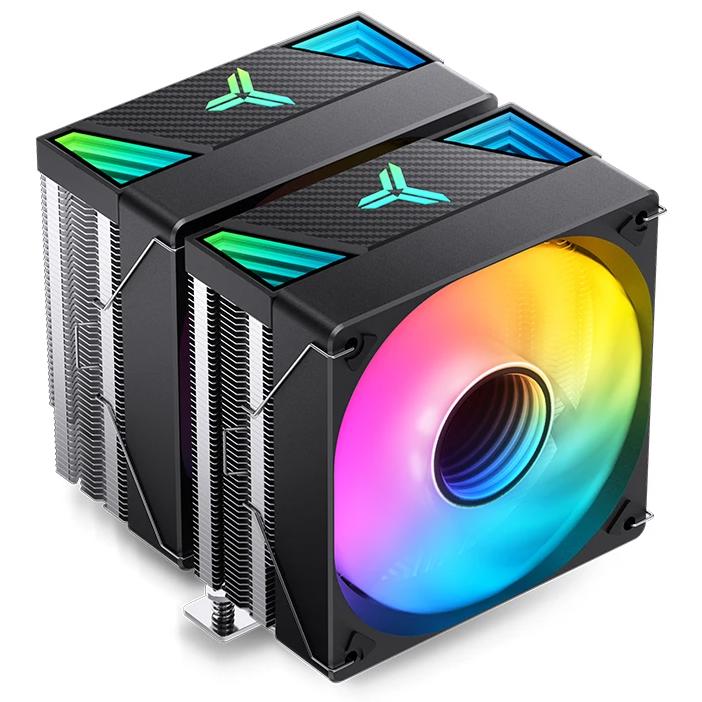 A large main feature product image of EX-DEMO Jonsbo CR-3000 ARGB Dual-Tower CPU Cooler (Black)