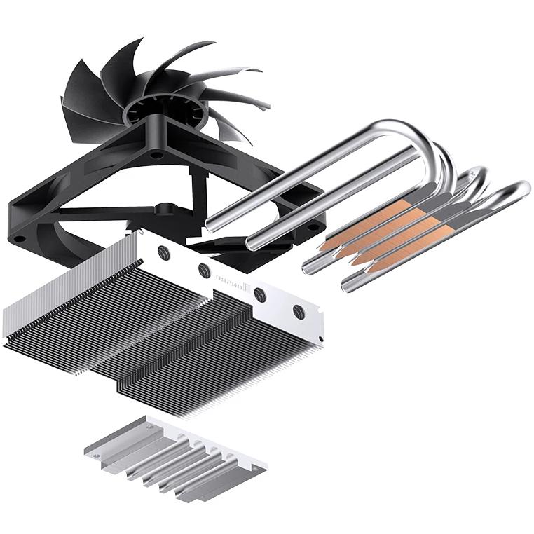 A large main feature product image of EX-DEMO Jonsbo HP-400S 36.7mm Low Profile CPU Cooler (Black)