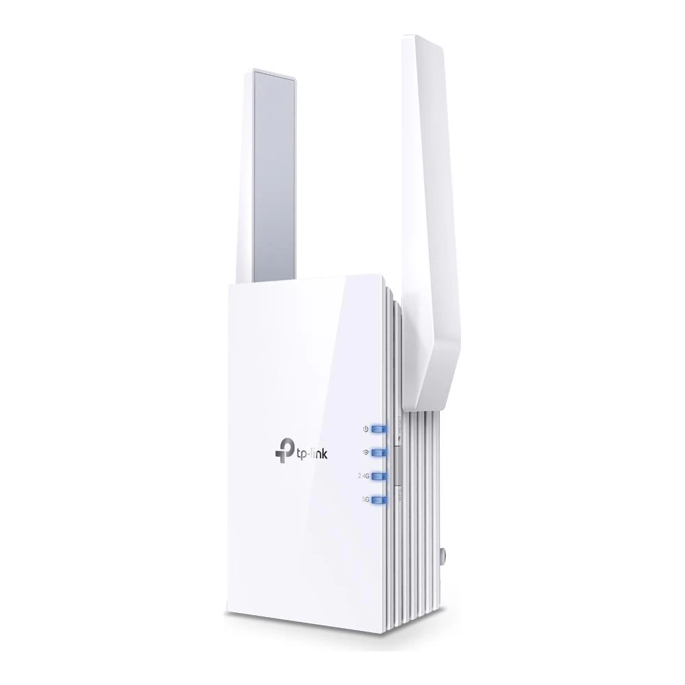A large main feature product image of EX-DEMO TP-Link RE705X - AX3000 Wi-Fi 6 Mesh Range Extender