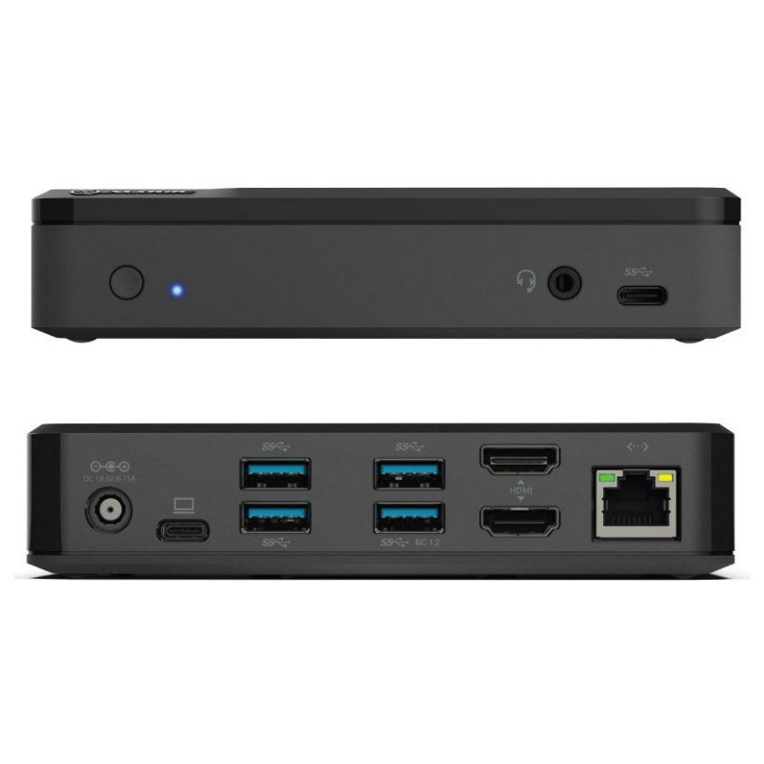 A large main feature product image of EX-DEMO ALOGIC Universal TWIN HD PRO Docking Station with Power Delivery 85W