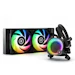 A product image of EX-DEMO EK Nucleus AIO CR240 Lux D-RGB 240mm Liquid CPU Cooler (Black)