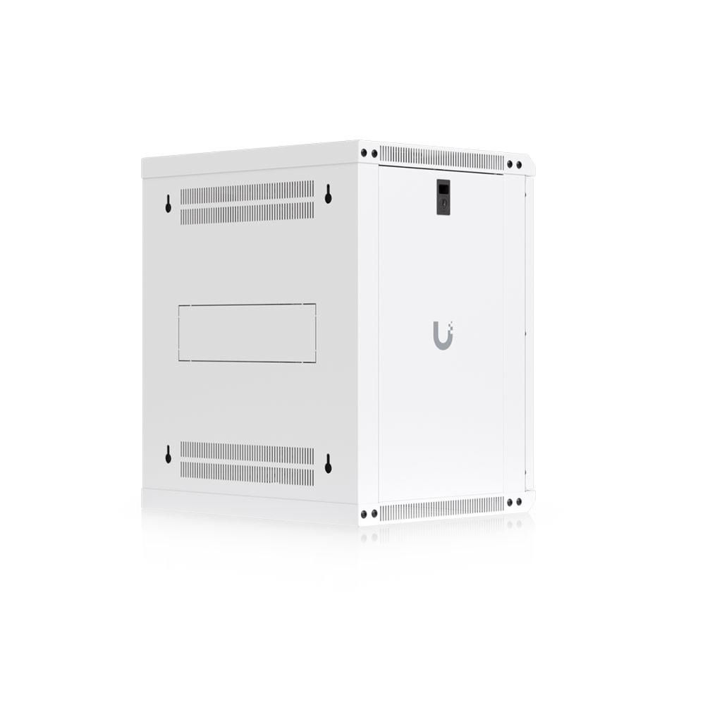 A large main feature product image of Ubiquiti UniFi 12U Rack Cabinet Wall Mount 450mm (Tempered Glass Front Door)