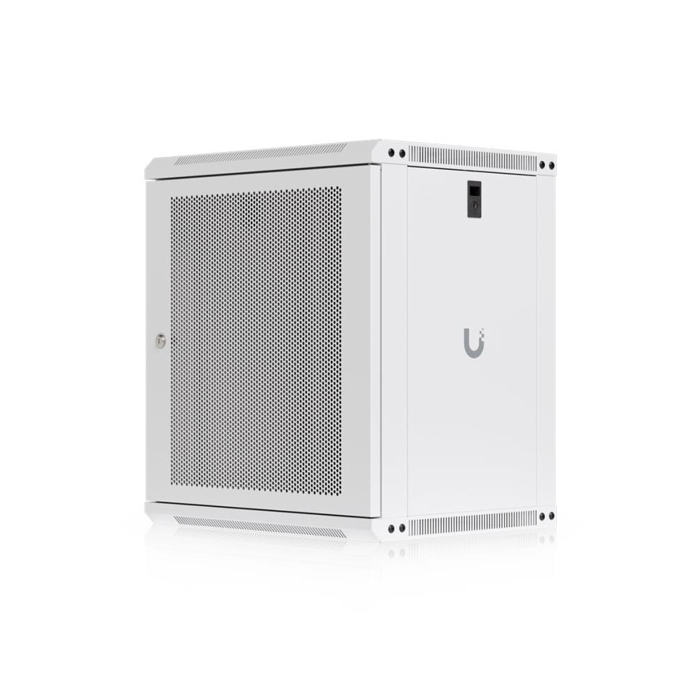 A large main feature product image of Ubiquiti UniFi 12U Rack Cabinet Wall Mount 450mm (Perforated Mesh Front Door)