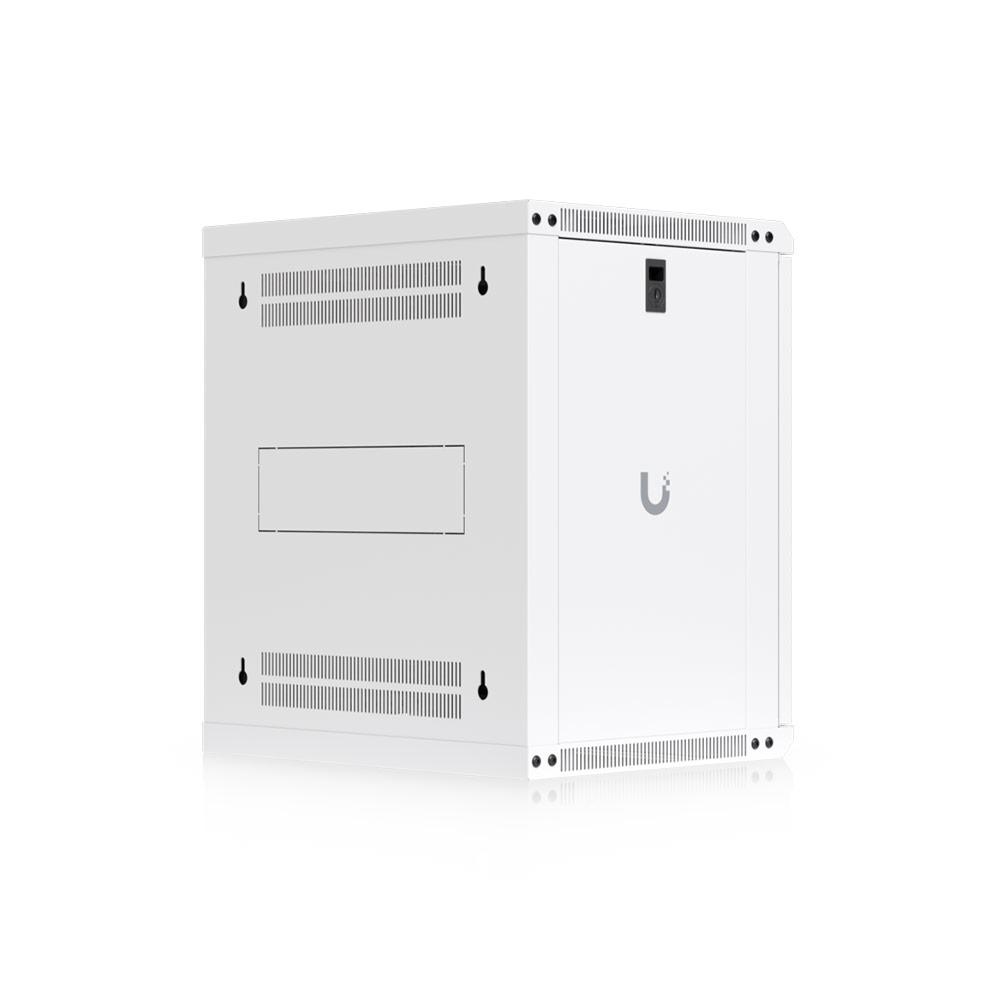 A large main feature product image of Ubiquiti UniFi 12U Rack Cabinet Wall Mount 450mm (Perforated Mesh Front Door)