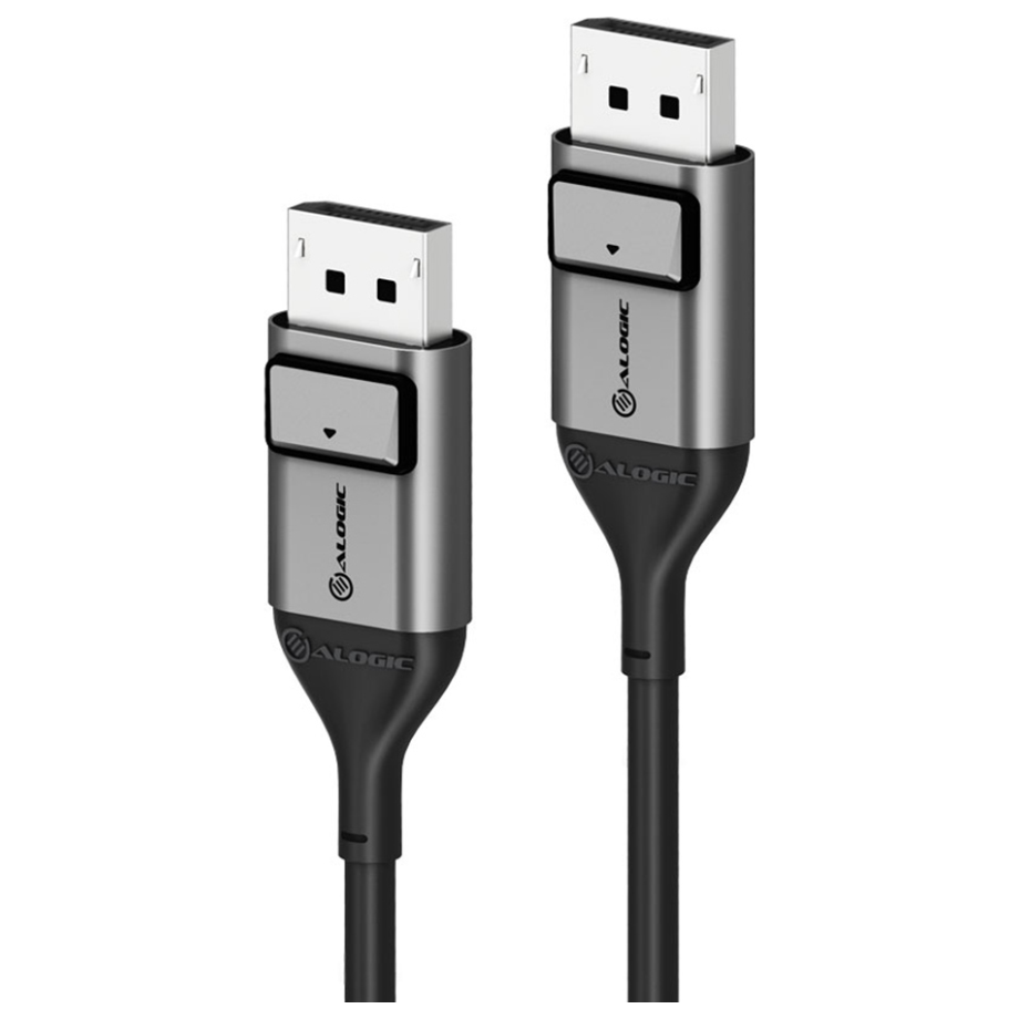 A large main feature product image of EX-DEMO ALOGIC Ultra 8K DisplayPort to DisplayPort V1.4 Cable - 2m