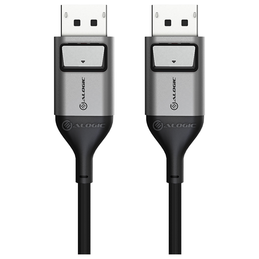 A large main feature product image of EX-DEMO ALOGIC Ultra 8K DisplayPort to DisplayPort V1.4 Cable - 2m