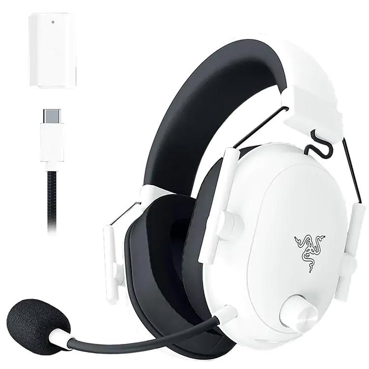 A large main feature product image of EX-DEMO Razer BlackShark V2 HyperSpeed - Wireless Ultra-Lightweight Esports Headset (White)