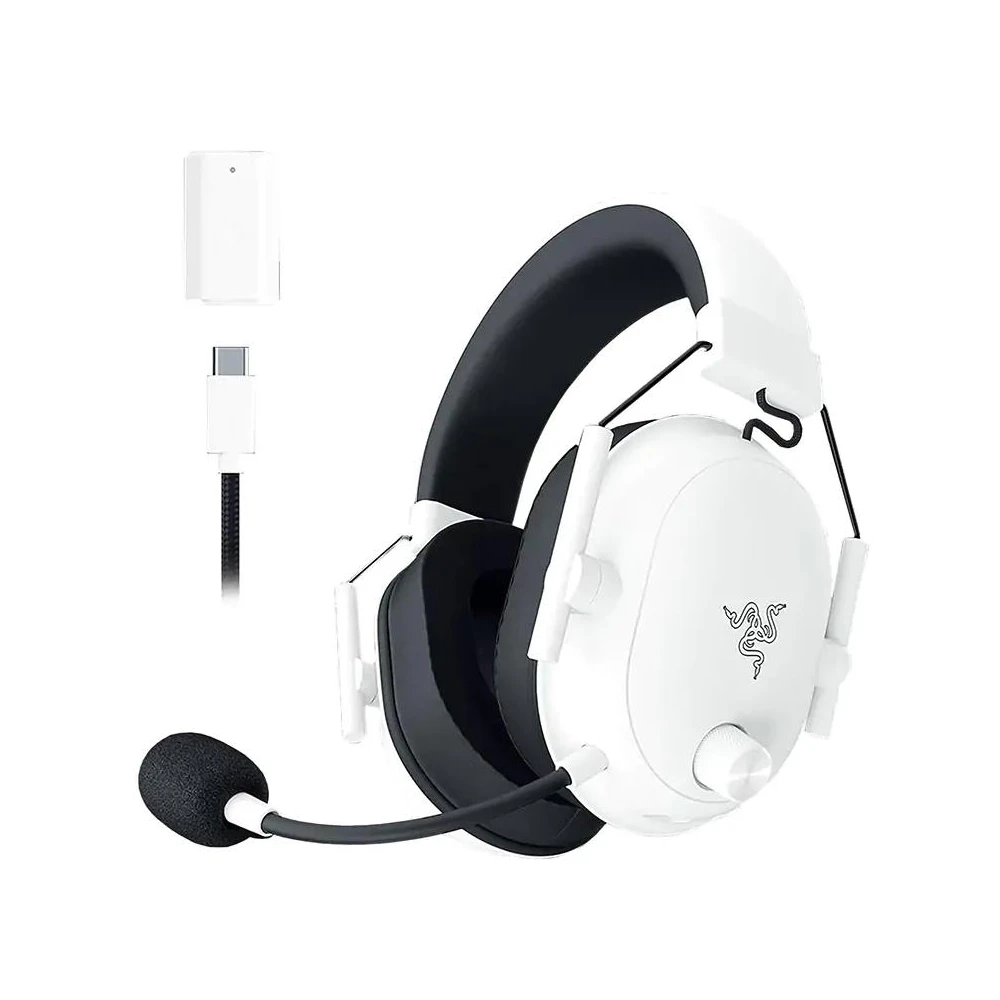 A large main feature product image of EX-DEMO Razer BlackShark V2 HyperSpeed - Wireless Ultra-Lightweight Esports Headset (White)