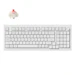 A product image of EX-DEMO Keychron V5 Max - QMK/VIA Wireless Custom Mechanical Keyboard - White (Gateron Jupiter Red Switch)