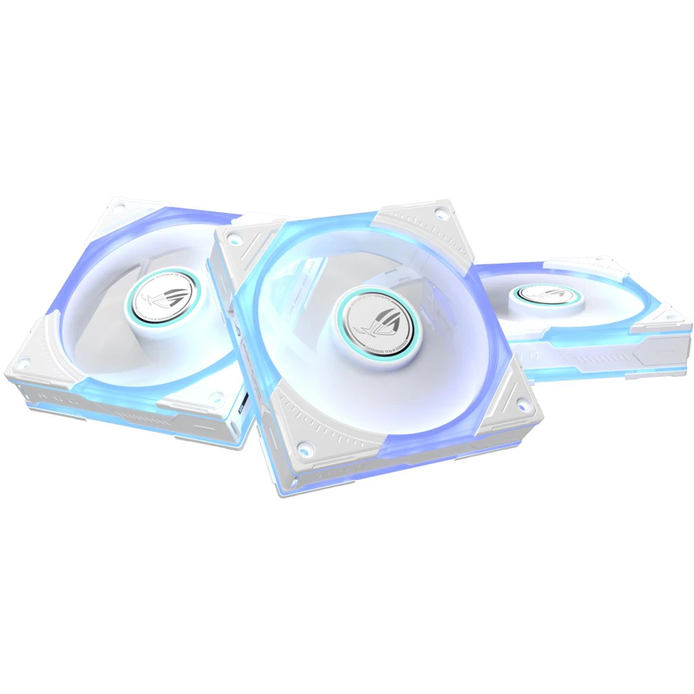 ASUS ROG Eurux GR120 ARGB 120mm PWM Fan 3-Pack- White