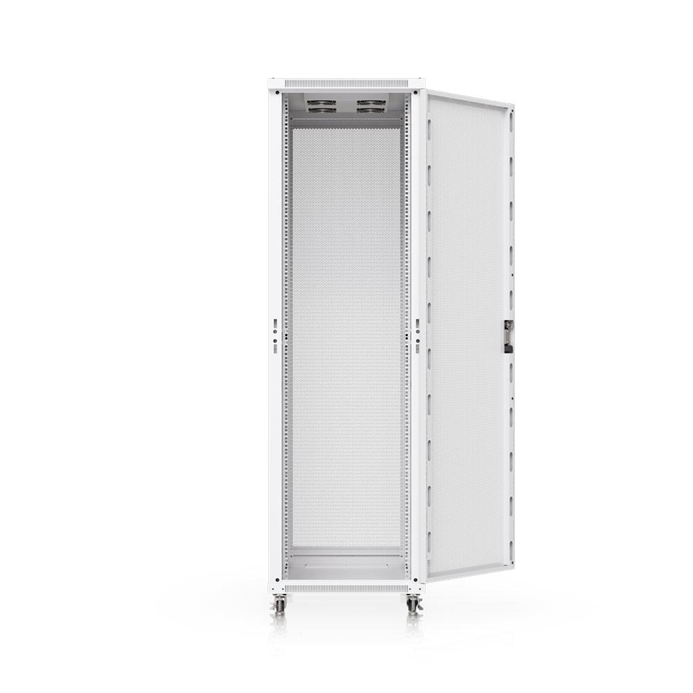 A large main feature product image of Ubiquiti UniFi 42U Rack Cabinet 1000mm (Perforated Mesh Front Door)