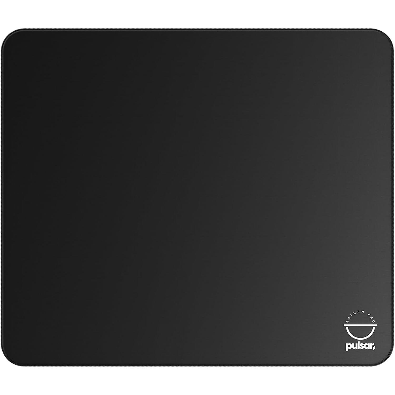 A large main feature product image of Pulsar eS Saturn Pro Gaming Mousepad - XL SOFT (Jet Black)