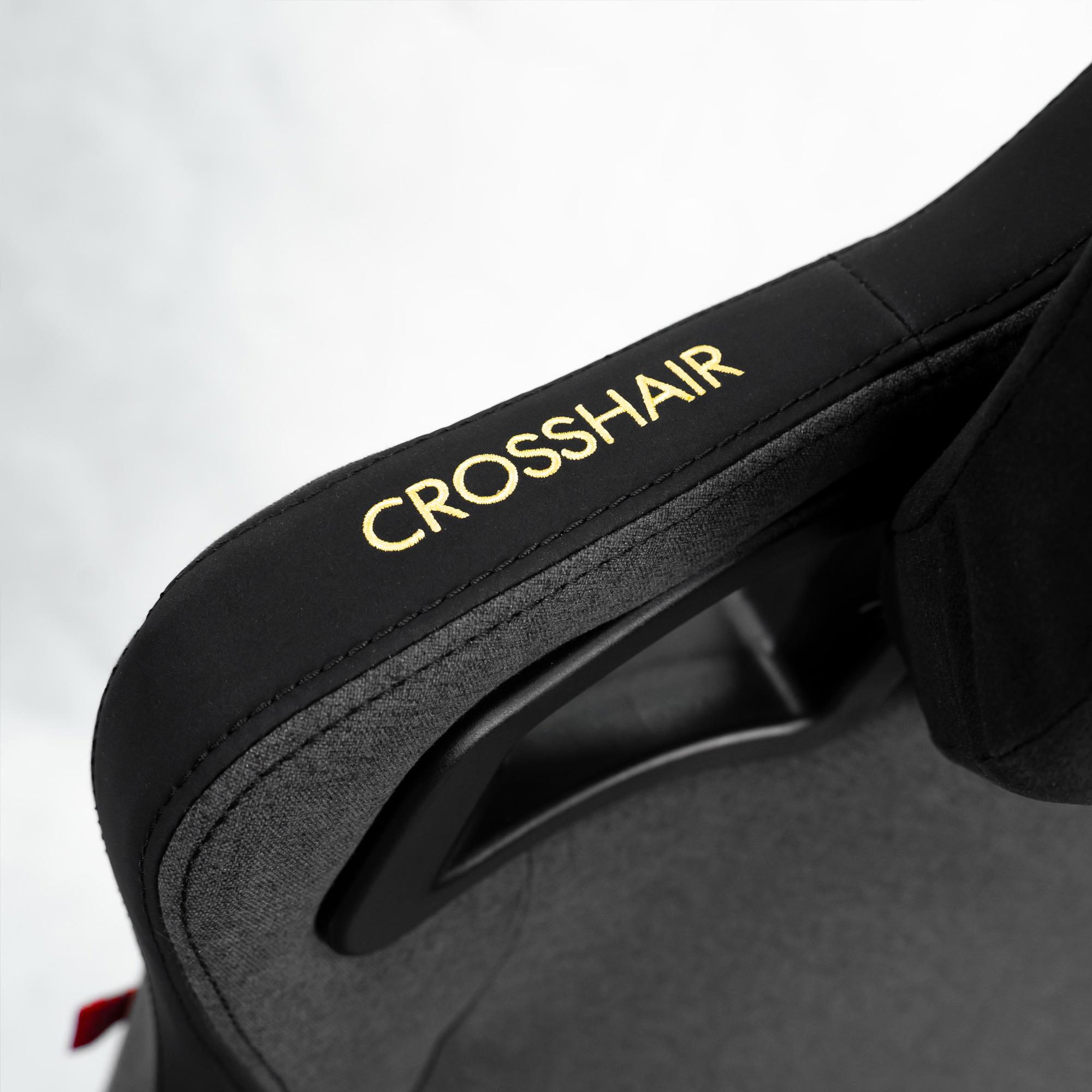 A large main feature product image of EX-DEMO BattleBull Crosshair Gaming Chair - Dark Grey Weave
