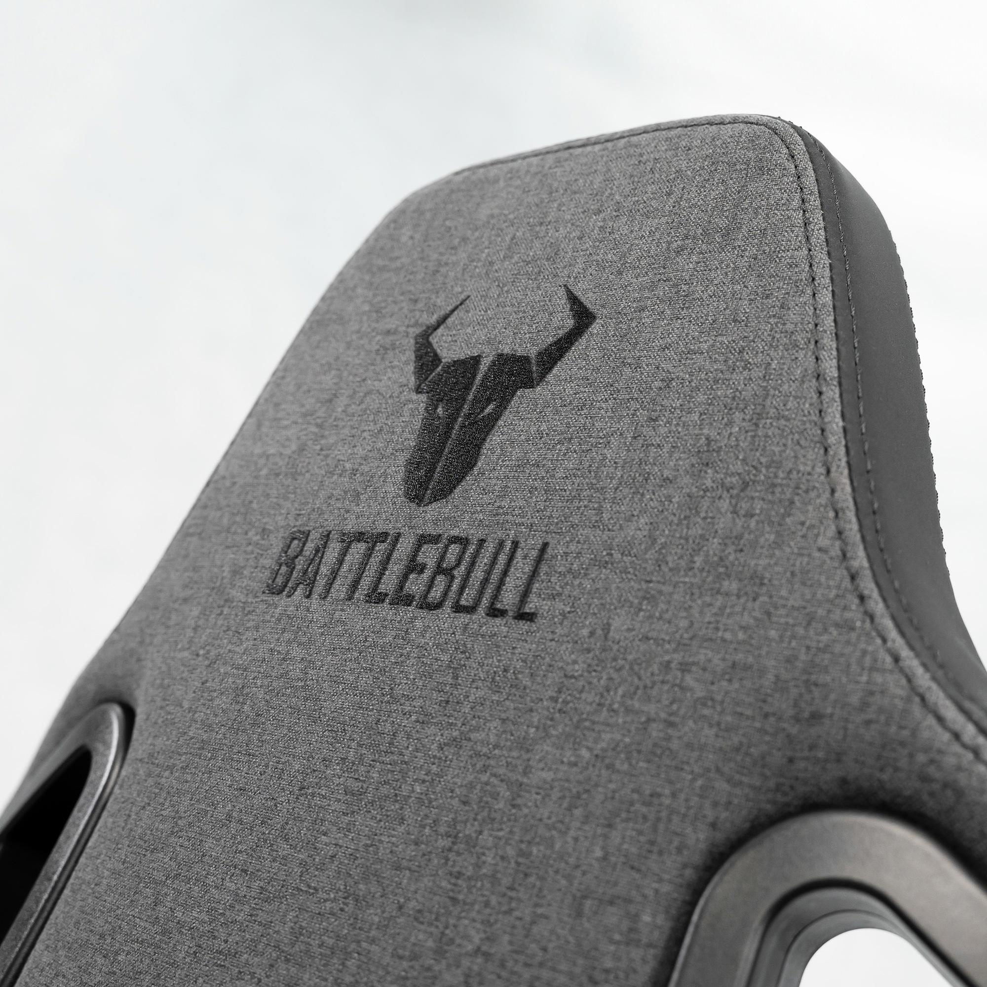 A large main feature product image of EX-DEMO BattleBull Crosshair Gaming Chair - Dark Grey Weave